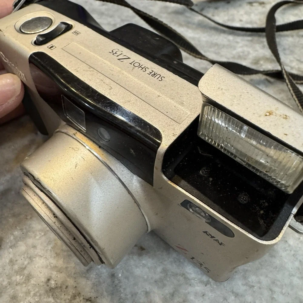 Canon Sureshot Z135 Film Camera Flash For Parts Repair Only